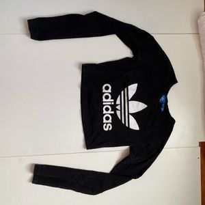 adidas long sleeve crop top